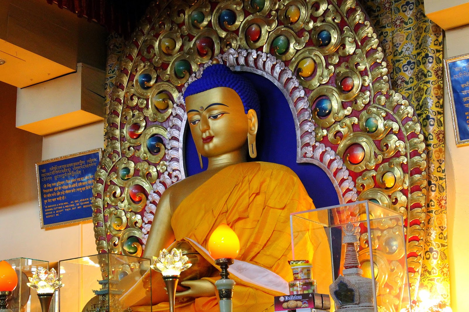 Buddha at Dalai Lama's Tsuglagkhang Temple complex, Macleodgang,India