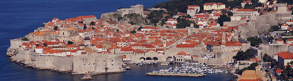Panoramic view of Dubrovnik Old City, Croatia