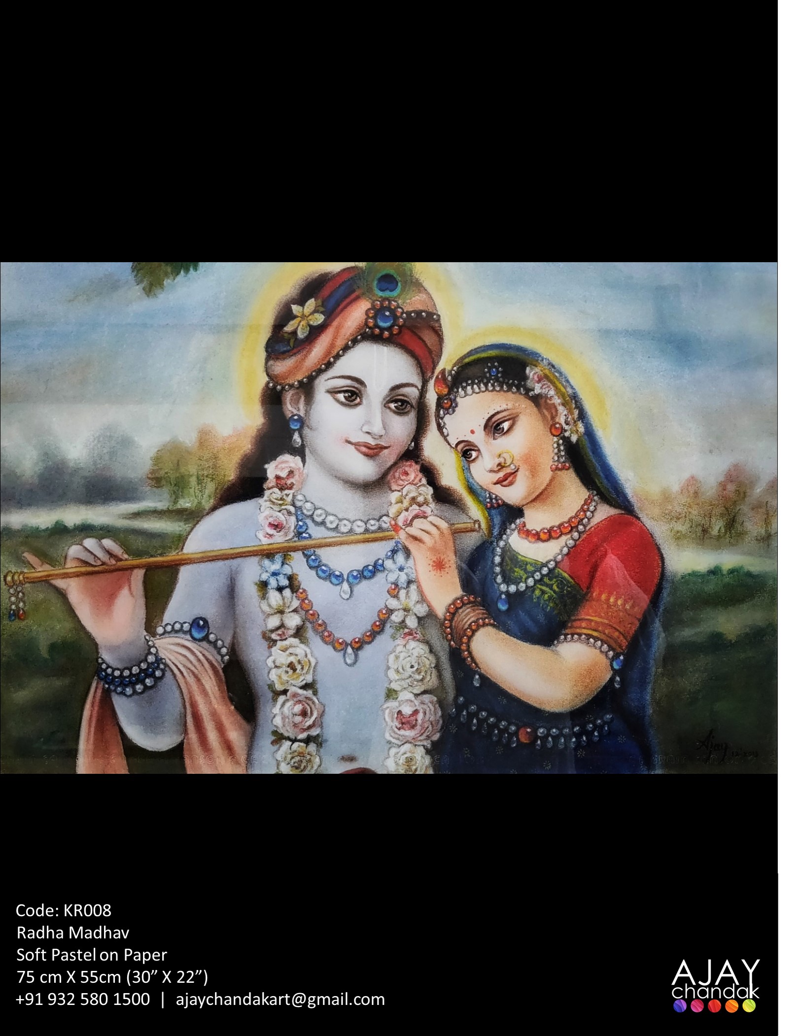 Ajay Chandak Art Krishna Painting Series