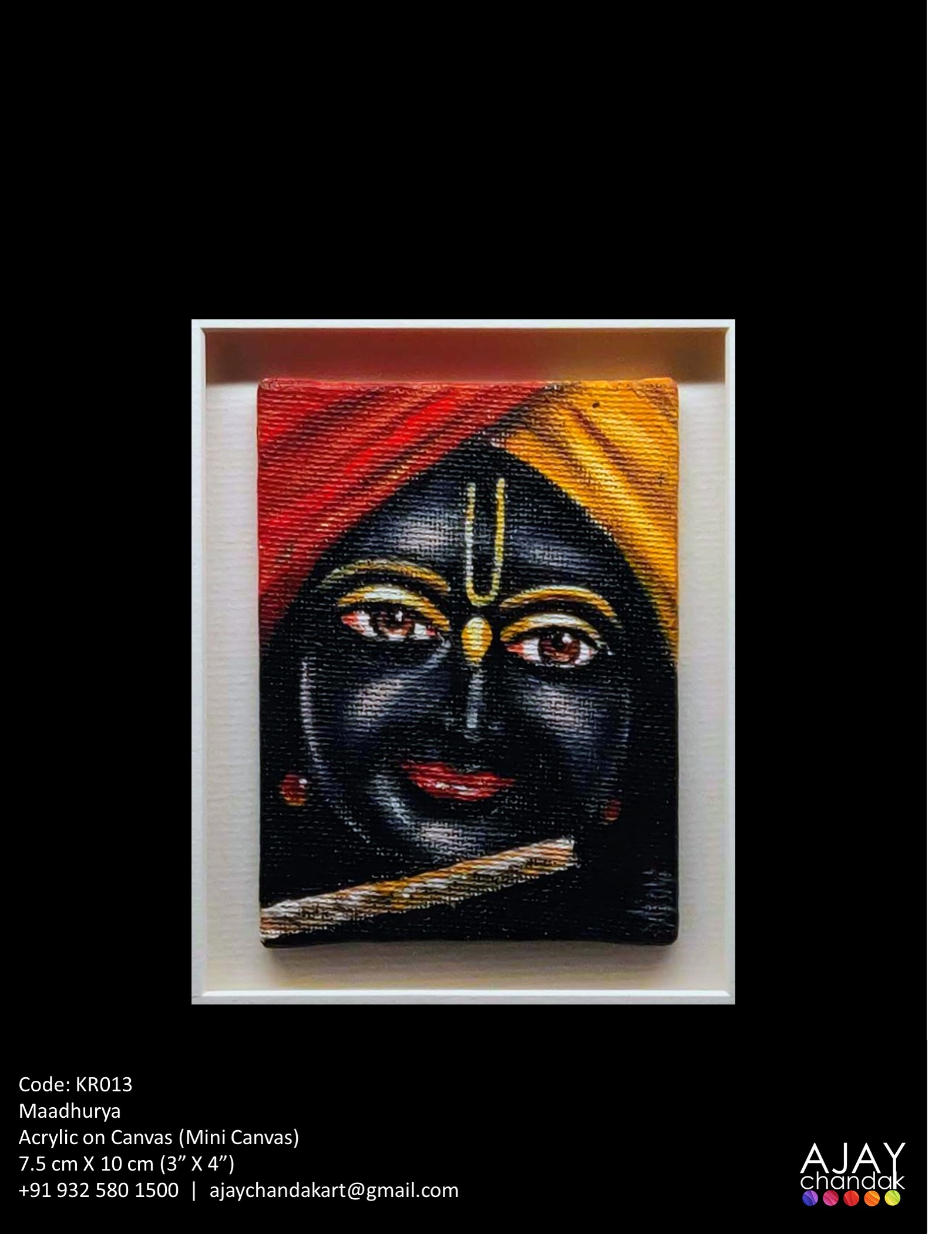 Ajay Chandak Art Krishna Painting Series